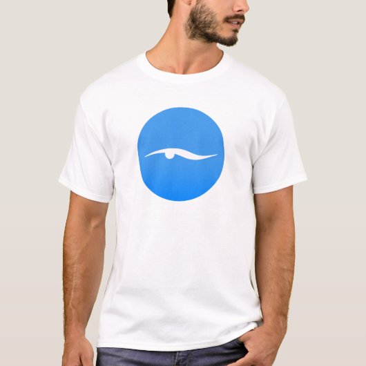 Schwimmlogo auf T - Shirt (Vorderseite)