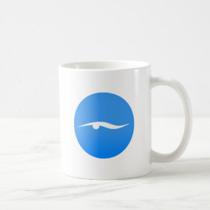 Schwimmlogo auf T - Shirt Kaffeetasse