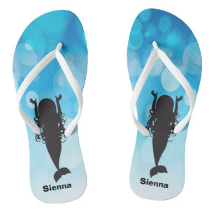 Schwimmmaid-Silhouette Flip Flops Badesandalen