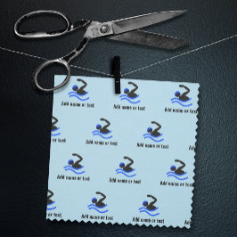 Schwimmmuster mit Schwimmer in einer Brille jeden  Stoff