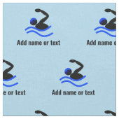 Schwimmmuster mit Schwimmer in einer Brille jeden Stoff (Nahaufnahme)