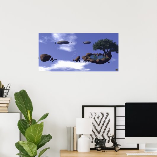 Schwimmoase Poster (Heimbüro)