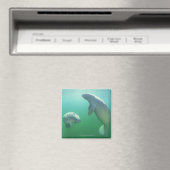 Schwimmpaare mit florida manatees magnet (In Situ (Geschirrspüler))