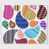 Schwimmpaisleys Geschenkpapier (Flach)