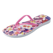 Schwimmplumeria Badesandalen (Schrägansicht)