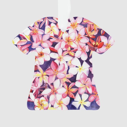 Schwimmplumeria Ornament (Vorderseite)