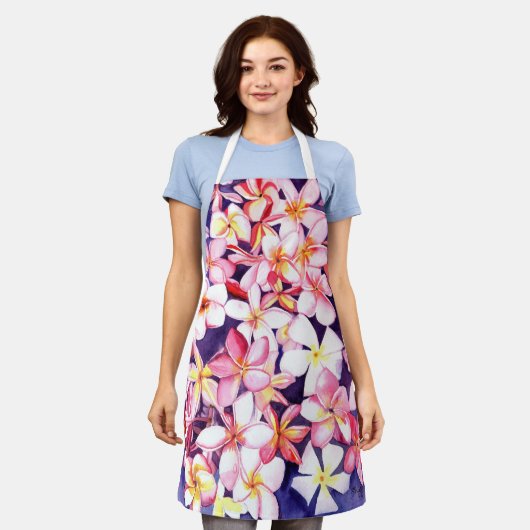 Schwimmplumeria Schürze (Getragen)