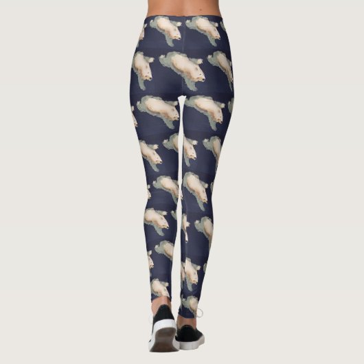 Schwimmpolarbär Leggings (Rückseite)