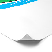 Schwimmschildkröte Poster (Ecke)