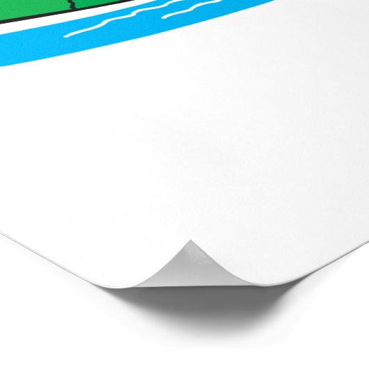 Schwimmschildkröte Poster (Ecke)