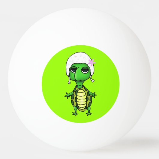 Schwimmschildkröte Tischtennisball (Vorderseite)