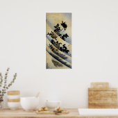 Schwimmschildkröten Poster (Küche)