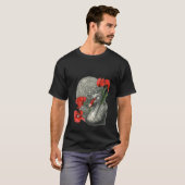 Schwimmschwan großer Vogel fliegen Blume g T-Shirt (Vorne ganz)