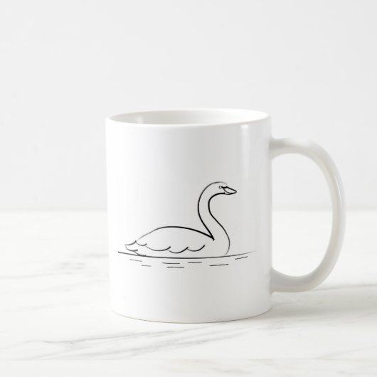 Schwimmschwan Kaffeetasse (Rechts)