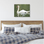 Schwimmschwan Leinwanddruck (Insitu (Schlafzimmer))