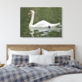 Schwimmschwan Leinwanddruck (Insitu (Schlafzimmer))