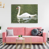 Schwimmschwan Leinwanddruck (Insitu (Wohnzimmer))