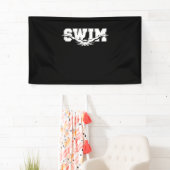 Schwimmschwimmer im Wettbewerb Sportliche Geschenk Banner (Insitu)