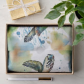 Schwimmsee Schildkröte Abstrakt Wasserfarbe Seidenpapier (Geschenk)