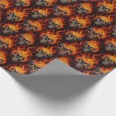 Schwimmskull Design gotische Tätowierung Rock and  Geschenkpapier (Ecke)