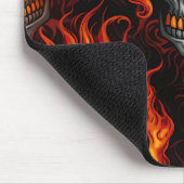 Schwimmskull Design gotische Tätowierung Rock and Mousepad (Ecke)