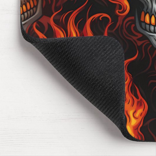 Schwimmskull Design gotische Tätowierung Rock and Mousepad (Ecke)