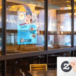 Schwimmstunden Fensterheber Fensteraufkleber