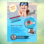 Schwimmstunden Fensterheber Fensteraufkleber (Blatt 3)