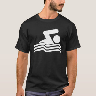 Schwimmsymbol Schwimmen Schwimmer T-Shirt