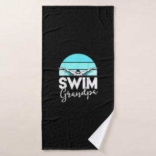 Schwimmteam Grandpa Papa Schwimmbad Meet Schwimmer Badehandtuch