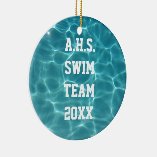 Schwimmteam Keramik Ornament (Rechts)