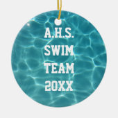Schwimmteam Keramik Ornament (Vorne)