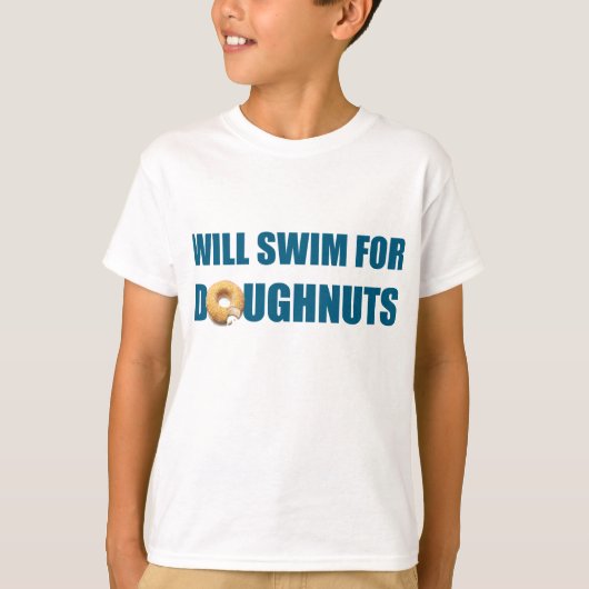 Schwimmteam, Personalisiertes Schwimmgeschenk T-Shirt (Vorderseite)