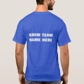 Schwimmteam, Schwimmen, lustige Donuts. Sonderstel T-Shirt (Rückseite)