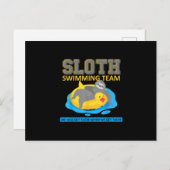 Schwimmteam Swim Team Funny Geschenk Ankündigungspostkarte (Vorne/Hinten)