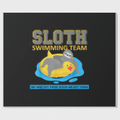 Schwimmteam Swim Team Funny Gift Geschenkpapier (Flach)