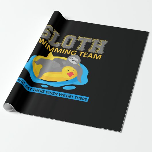 Schwimmteam Swim Team Funny Gift Geschenkpapier (Ungerollt)