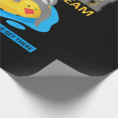 Schwimmteam Swim Team Funny Gift Geschenkpapier (Ecke)