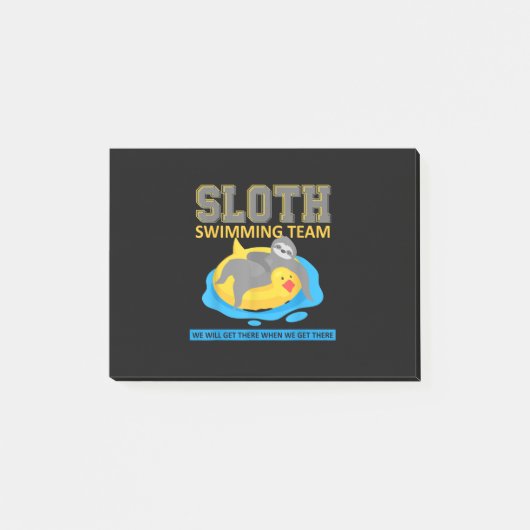 Schwimmteam Swim Team Funny Gift Post-it Klebezettel (Vorderseite)