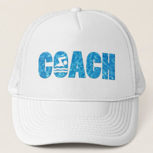Schwimmteam-Trainer-Schwimmen und Truckerkappe