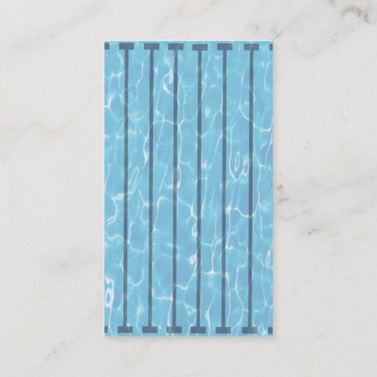 Schwimmteam-Trainer Schwimmunterricht Schwimmbad R Visitenkarte (Rückseite)