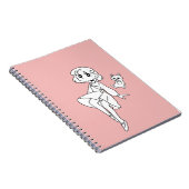 Schwimmtiermädchen und Katze Notizblock (Rechte Seite)