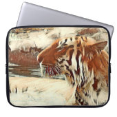 Schwimmtiger Laptopschutzhülle (Vorderseite)