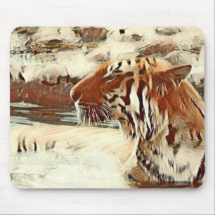 Schwimmtiger Mousepad
