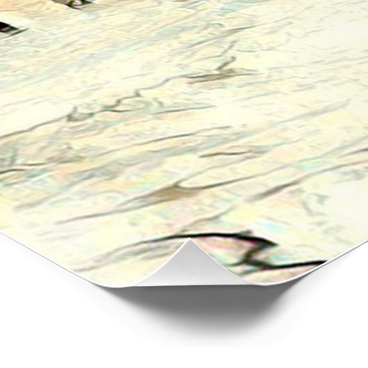 Schwimmtiger Poster (Ecke)