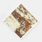 Schwimmtiger Serviette (Ecke)