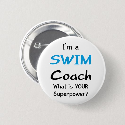 Schwimmtrainer Button (Vorne & Hinten)