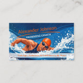 Schwimmtrainer Visitenkarte (Vorderseite)