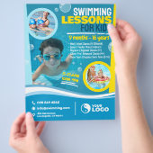 Schwimmunterricht für Kinder Flyer (Hand)