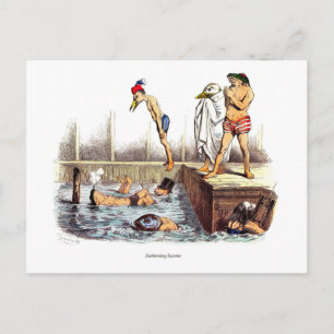 Schwimmunterricht Postkarte